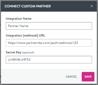 Connect a Custom Integration